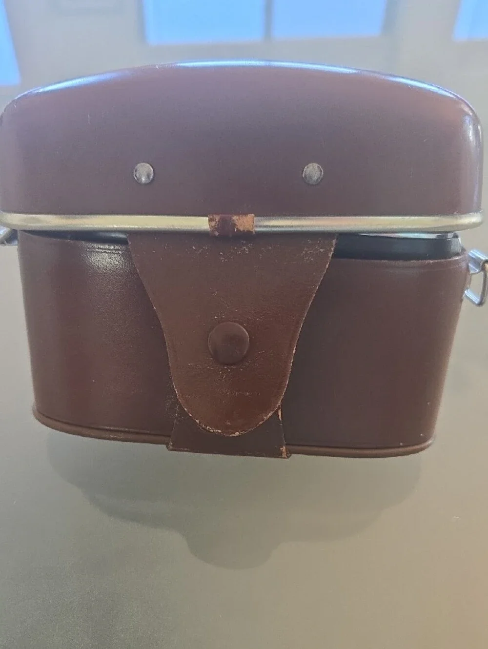 Unbranded Vintage Brown Protective VR/AR Headset Case with Carry Strap